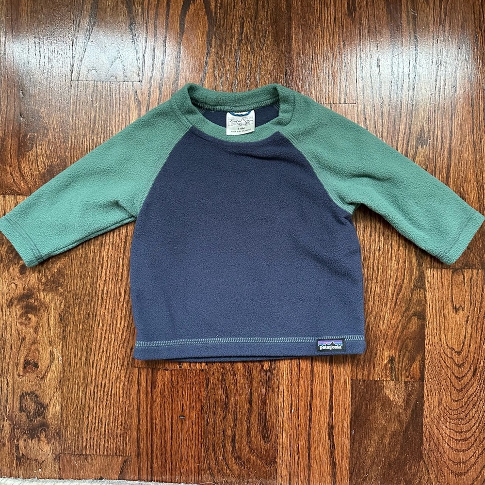 Baby Patagonia fleece shirt, 3-6 months